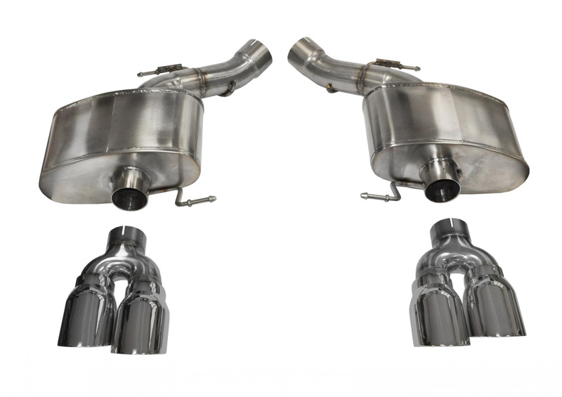 Corsa Performance 3.0in. Axle-Back Sport Dual Exhaust 4.0in. Polished Tips 12-18 BMW M5 F10 - 14934