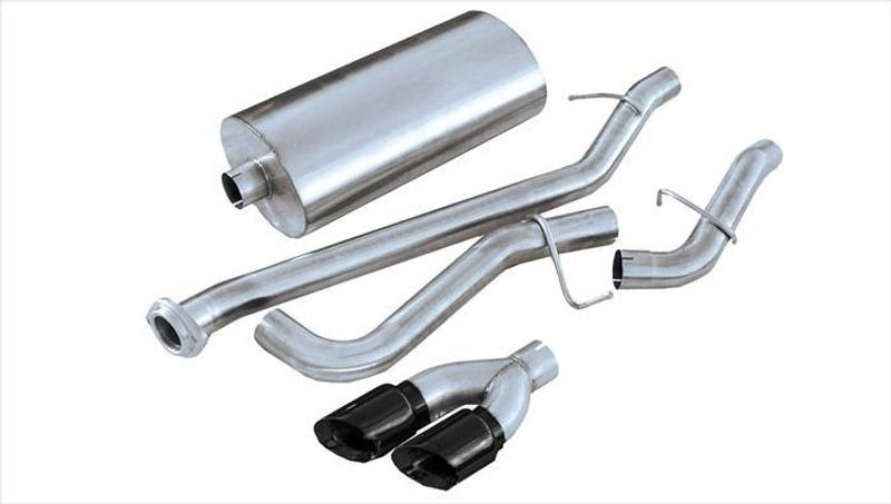 Corsa Performance 3.0in. Cat-Back Sport Single Side Exhaust 4.0in. Black Tips 99-06 Silverado/Sierra 4.8L/5.3L V8 - 14260BLK