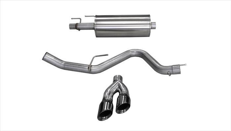 Corsa Performance 3.0in. Cat-Back Sport Single Side Exit Exhaust 4.0in. Black Tips 15-20 Ford F-150 EcoBoost 3.5L V6 T/2.7L T - 14836BLK