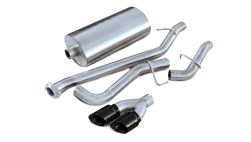 Corsa Performance 3.0in. Cat-Back Sport Single Side Exhaust 4.0in. Black Tips 02-06 Chevy Tahoe 5.3L V8 - 14232BLK