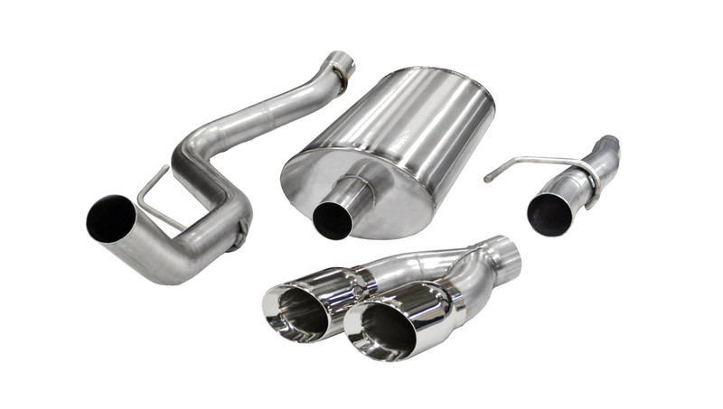 Corsa Performance 3.0in. Cat-Back Sport Single Side Exit Exhaust 4.0in. Polished Tips 11-14 Ford F-150 5.0L V8 - 14393