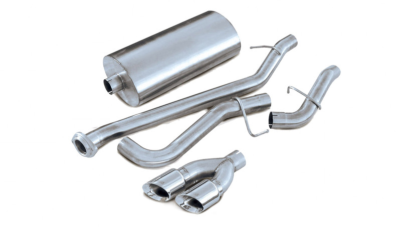 Corsa Performance 3.0in. Cat-Back Sport Single Side Exhaust 4.0in. Polished Tips 02-06 Chevy Tahoe 5.3L V8 - 14232