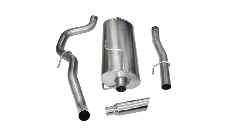 Corsa Performance 3.0in. Cat-Back Sport Single Side Exit Exhaust 4.0in. Slash Cut Polished Tip 10-13 Ram 2500 5.7L V8 - 24480