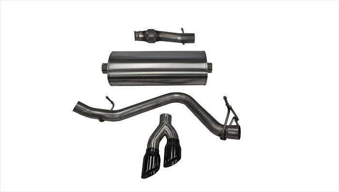 Corsa Performance 3.0in. Cat-Back Sport Single Side Exit Exhaust 4.0in. Black Tips 14-Present Silverado/Sierra 1500 5.3L V8 - 14871BLK