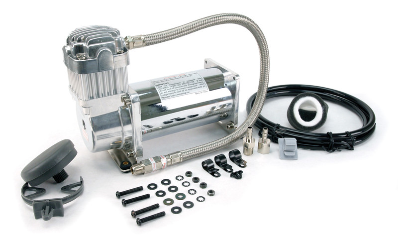 Viair 350C Chrome Compressor Kit (12V, 100% Duty, Sealed) - 35033