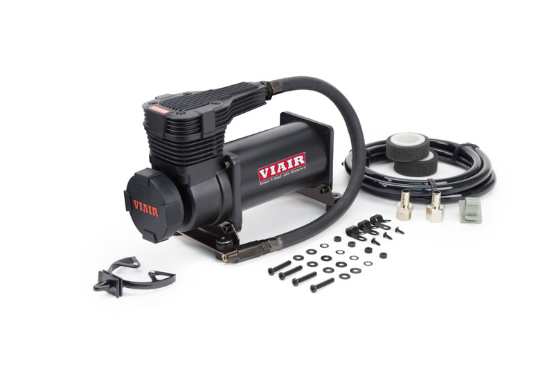 Viair 425C 175 PSI Stealth Black Compressor Kit (Gen 2) w/ Matte Black Filter, 3/8" Port (12V, 33% Duty @ 175 PSI) - 42502