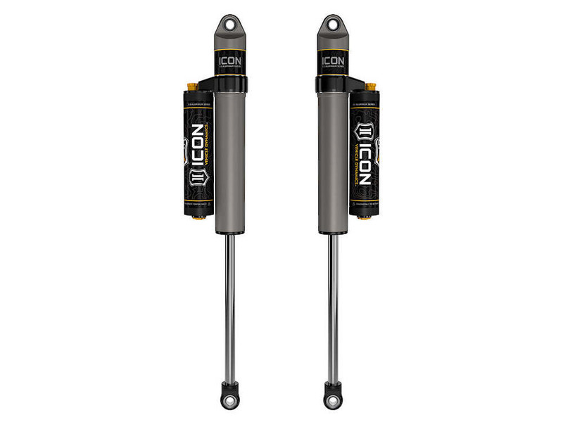 ICON 2.5" Lift, Rear, V.S. 2.5 Aluminum Series Shock Absorbers, Piggyback Reservoir w/ CDCV, Pair for 18-23 Jeep JL - 27726CP