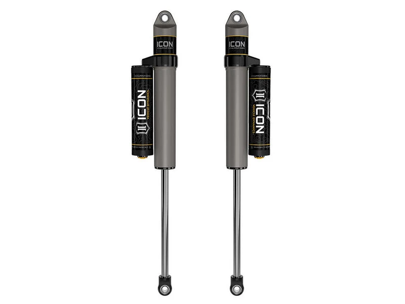 ICON 0-3" Lift, Rear, V.S. 2.5 Aluminum Series Shocks, Piggyback Reservoir, Pair for 99-25 F-250/350/450 Super Duty - 37705P