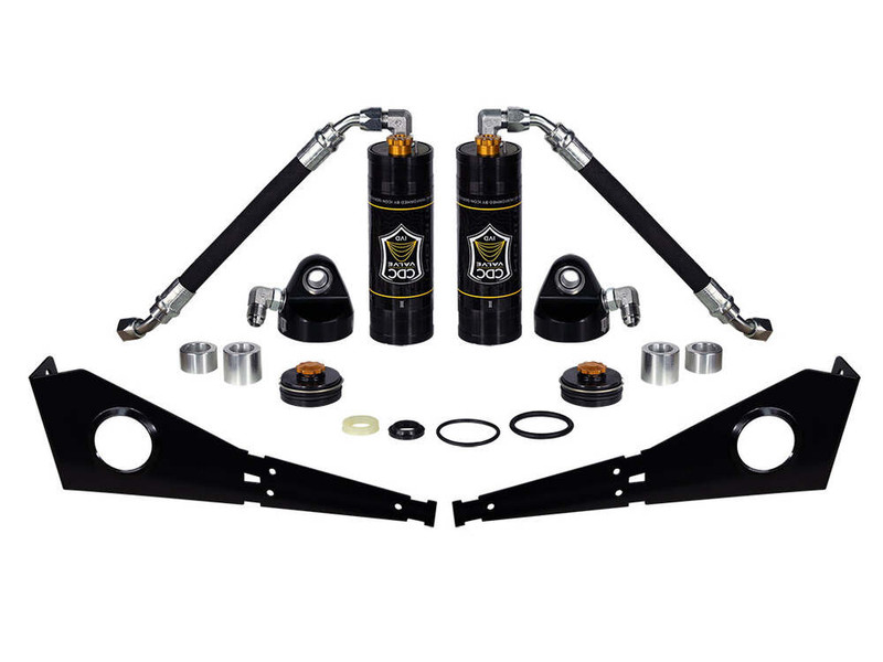 ICON Front, Coilover Reservoir w/ CDCV Upgrade Kit w/ Seals, Pair for 05-23 Tacoma, 07-14 FJ Cruiser, 03-24 4Runner - 51035C