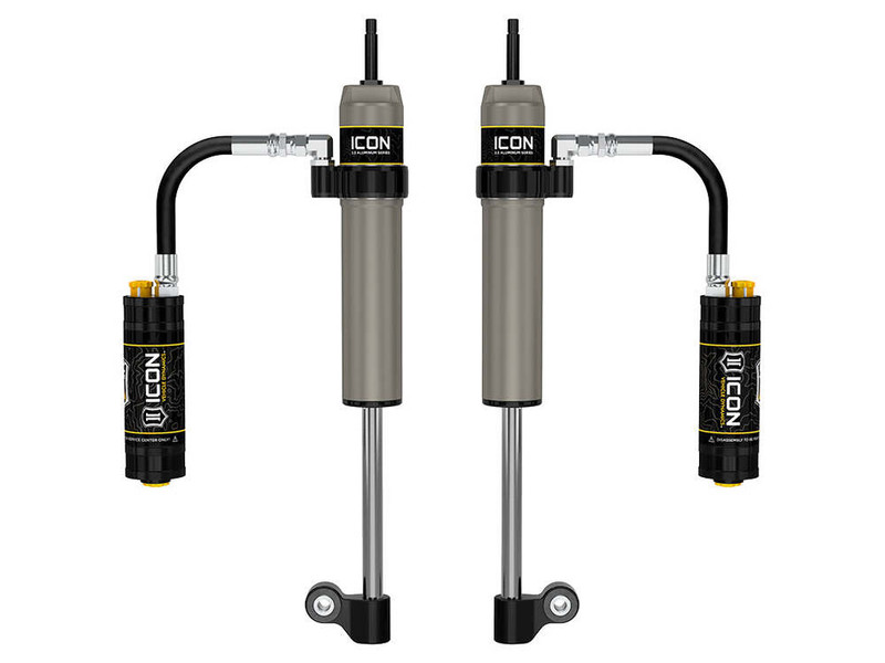 ICON Rear, V.S. 2.5 Aluminum Series RXT Shock Absorbers, Remote Reservoir w/ CDCV, Pair for 05-23 Tacoma - 57826CP