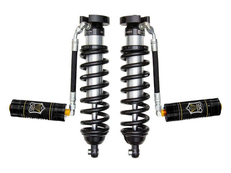 ICON 0-3" Lift, Front, V.S. 2.5 Series Coilover Kit, Extended Travel, Remote Reservoir, 700 lbs./in. Spring Rate for 96-04 Tacoma - 58715C