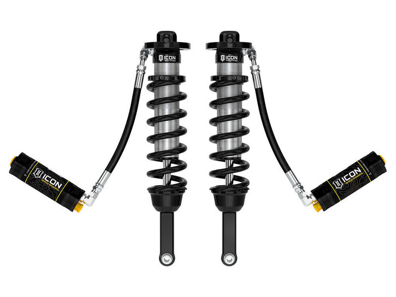 ICON 0-3.5"/0-2.75" Lift, Front, V.S. 2.5 Series Coilover Kit, Extended Travel, Remote Reservoir w/ CDCV, 700 lbs./in. Coils, Pair for 05-23 Tacoma - 58735C-700