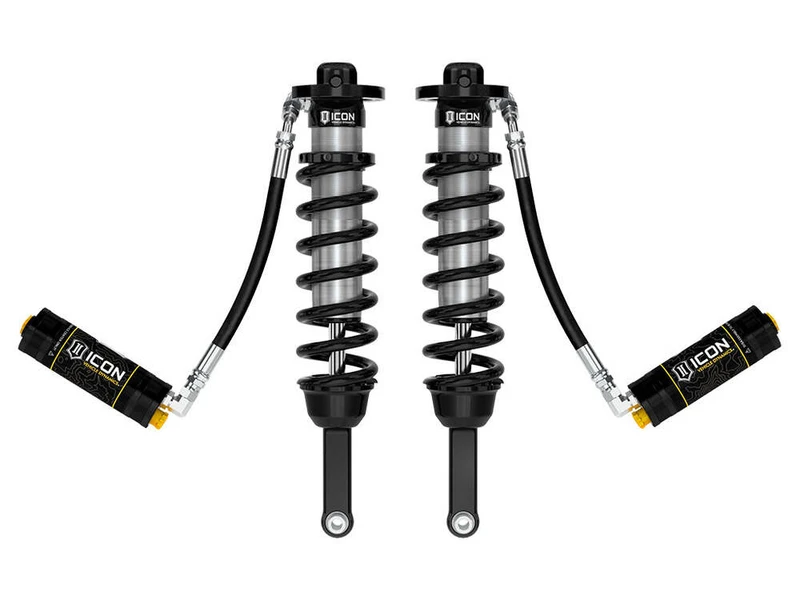 ICON 0-3.5"/0-2.75" Lift, Front, V.S. 2.5 Series Coilover Kit, Extended Travel, Remote Reservoir w/ CDCV, Pair for 05-23 Tacoma - 58735C