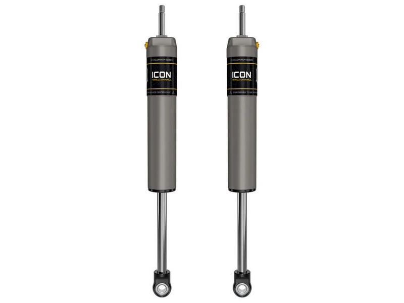 ICON 7" Lift, Front, V.S. 2.5 Aluminum Series Shock Absorbers, Internal Reservoir, Pair for 05-25 F-250/350 Super Duty 4WD - 67620P