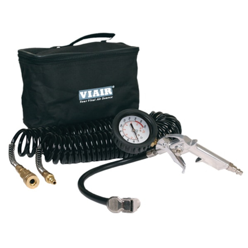 Viair Tire Inflation Kit (200 PSI) w/2.5” Mechanical Gauge Tire Gun, 200 PSI, 30’ Hose, Carry Bag - 00047