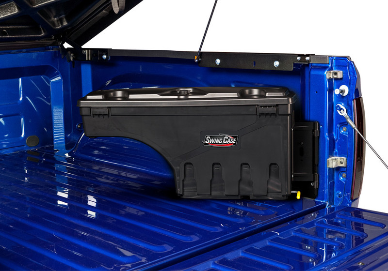 UnderCover Swing Case Truck Bed Storage Box 02-18 (19-22 Classic) Ram 1500/03-22 2500/3500 w/o RamBox-Passenger - SC300P