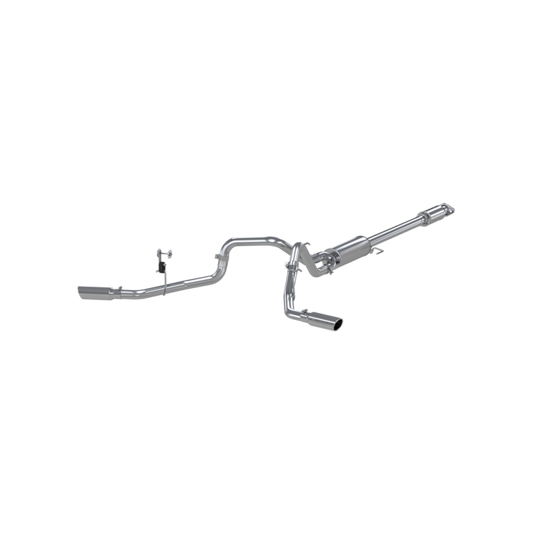 MBRP 2.5 Inch Cat Back Exhaust System Dual Side Exit For 15-20 Ford F-150 5.0L Aluminized Steel - S5257AL
