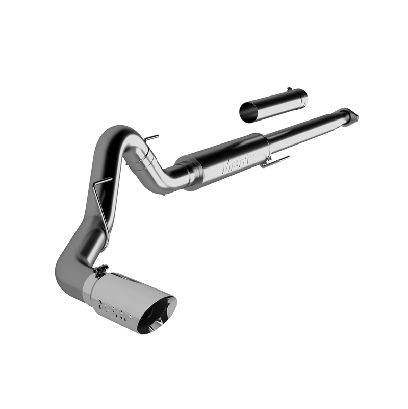 MBRP 4 Inch Cat Back Exhaust System Single T304 Stainless Steel For 15-20 Ford F-150 2.7L/3.5L EcoBoost Excludes 19 F150 Limited - S5259304