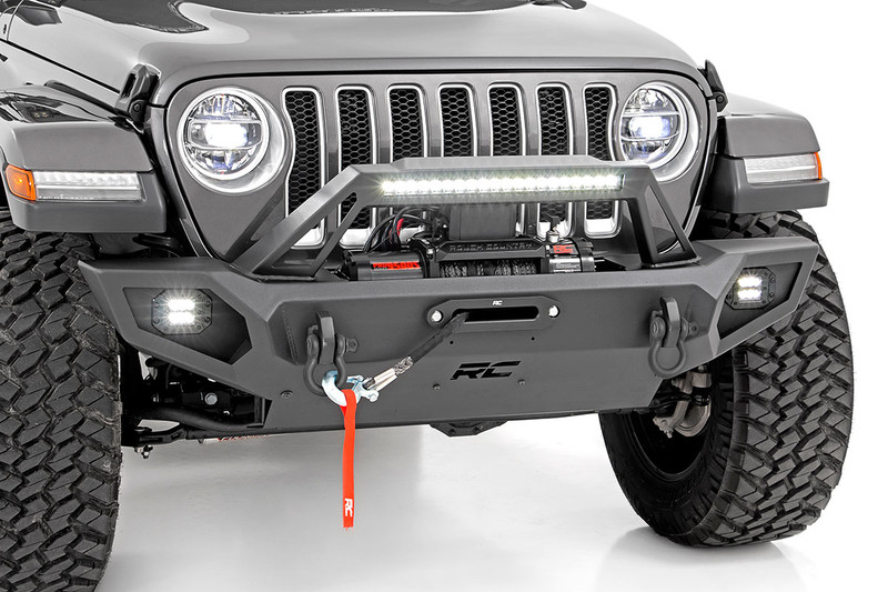 Rough Country Front Winch Bumper, Front for Jeep Gladiator JT/Wrangler JK and JL - 10585