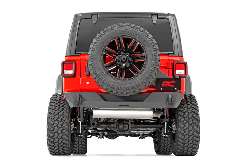 Rough Country Rear Bumper, Trail w/ Tire Carrier for Jeep Wrangler JL 4WD 18-23 - 10598