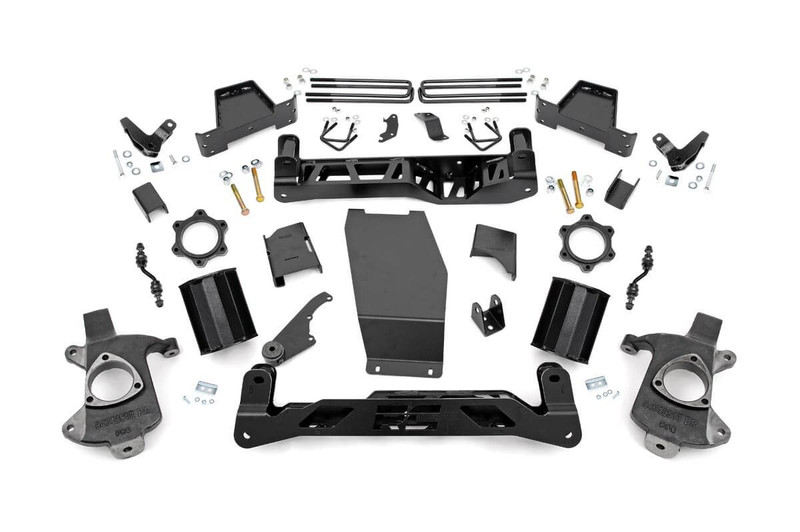 Rough Country 7 in. Lift Kit, Magneride, Aluminum for GMC Sierra 1500 14-18 - 18102