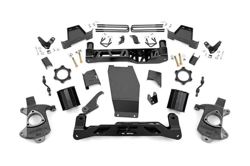Rough Country 6 in. Lift Kit, Magneride, Aluminum/Stamp Steel for GMC Sierra 1500 14-18 - 18201