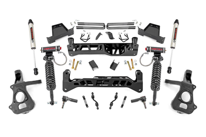 Rough Country 7 in. Lift Kit, Vertex/V2, Aluminum/Stamp Steel for Chevy/GMC 1500 14-18 - 18757