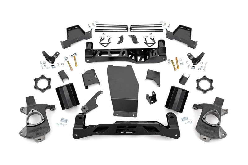 Rough Country 7 in. Lift Kit, Magneride, Cast Steel for GMC Sierra 1500 14-18 - 18802