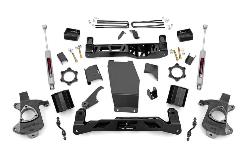 Rough Country 5 in. Lift Kit, Aluminum/Stamp Steel for Chevy/GMC 1500 14-18 - 22431