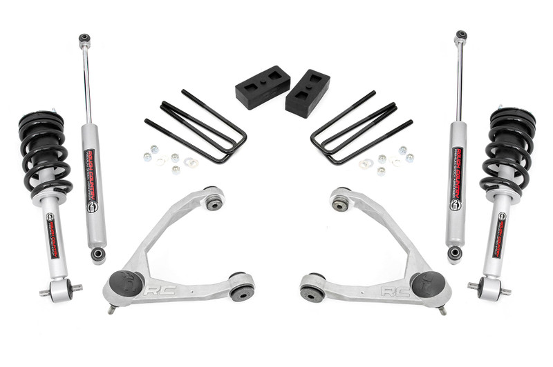 Rough Country 3.5 in. Lift Kit, N3 Strut, Cast Steel for Chevy/GMC 1500 07-13 - 246.23