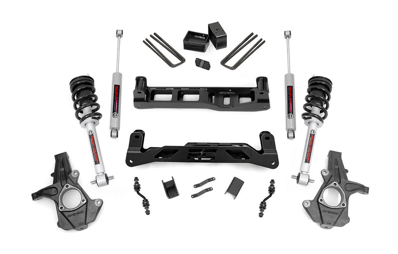 Rough Country 5 in. Lift Kit, N3 Struts, Aluminum/Stamp Steel for Chevy/GMC 1500 14-18 - 24834
