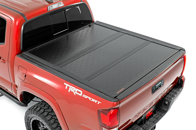 Rough Country Hard Low Profile Bed Cover for Toyota Tacoma 2WD/4WD 16-23, Short Bed - 47420500