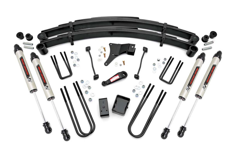 Rough Country 6 Inch Suspension Lift Kit V2 Monotube Shocks 99 Ford F-250 /F-350 Super Duty - 49370