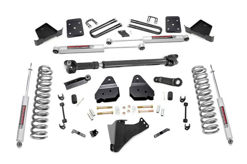 Rough Country 6 in. Lift Kit, OVLDS, D/S for Ford Super Duty 4WD 17-22 - 51721