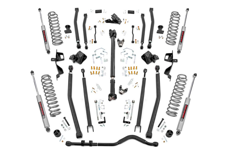 Rough Country 4 in. Lift Kit, Long Arm for Jeep Wrangler JL 4WD 18-23 - 61930