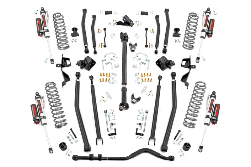 Rough Country 4 in. Lift Kit, Long Arm, Vertex for Jeep Wrangler JL 4WD 18-23 - 61950