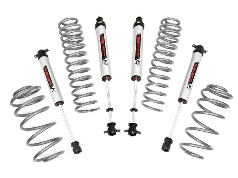 Rough Country 2.5 in. Lift Kit, 4 Cyl, V2 for Jeep Wrangler TJ 4WD 97-06 - 65270