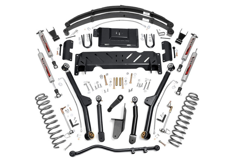 Rough Country 6.5 Inch Jeep Long Arm Suspension Lift System 84-01 XJ Cherokee-2.5L/4.0L/NP231 - 67222