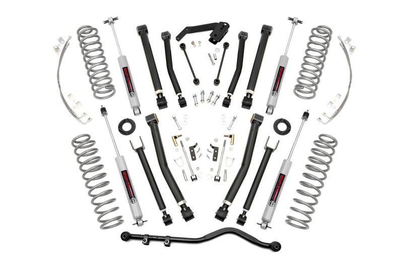 Rough Country 4 in. Lift Kit, X-Series for Jeep Wrangler JK 2WD/4WD 07-18 - 67430