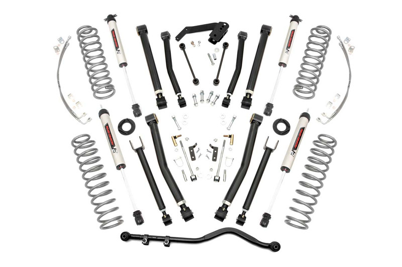 Rough Country 4 in. Lift Kit, X-Series, V2 for Jeep Wrangler JK 2WD/4WD 07-18 - 67470