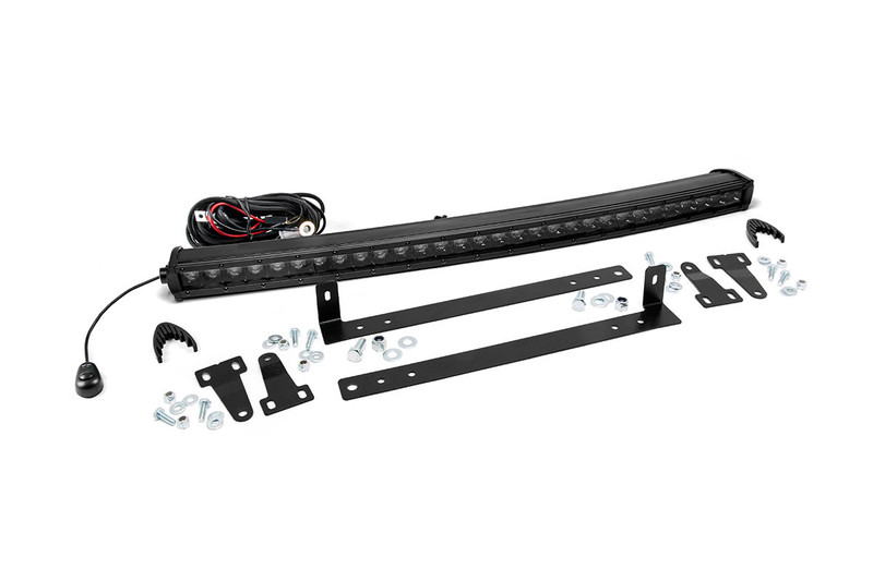 Rough Country LED Light Kit, Grille Mount, Black, 30 in., Single Row for Ford F-150 09-14 - 70661