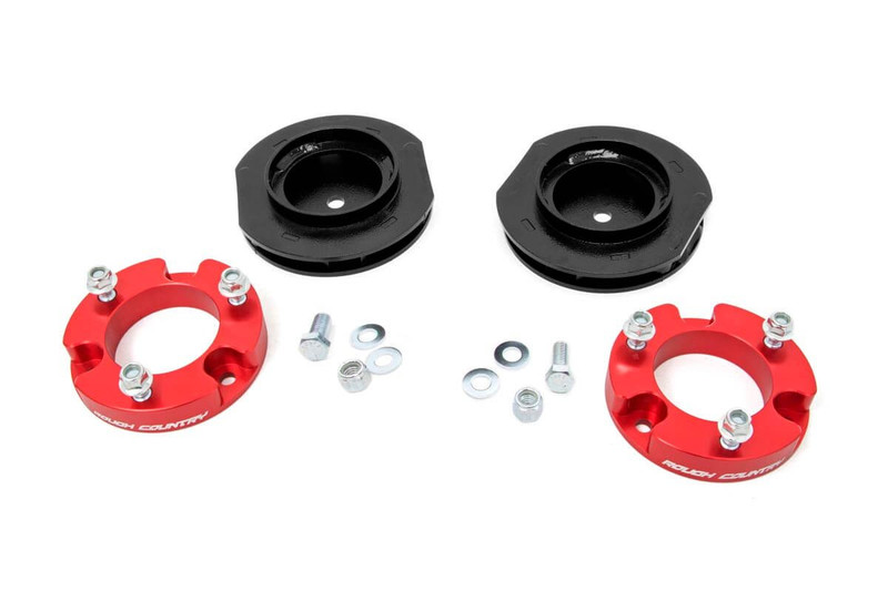 Rough Country 2 in. Lift Kit, Spacers, Red for Toyota 4Runner 4WD 03-09 - 763RED