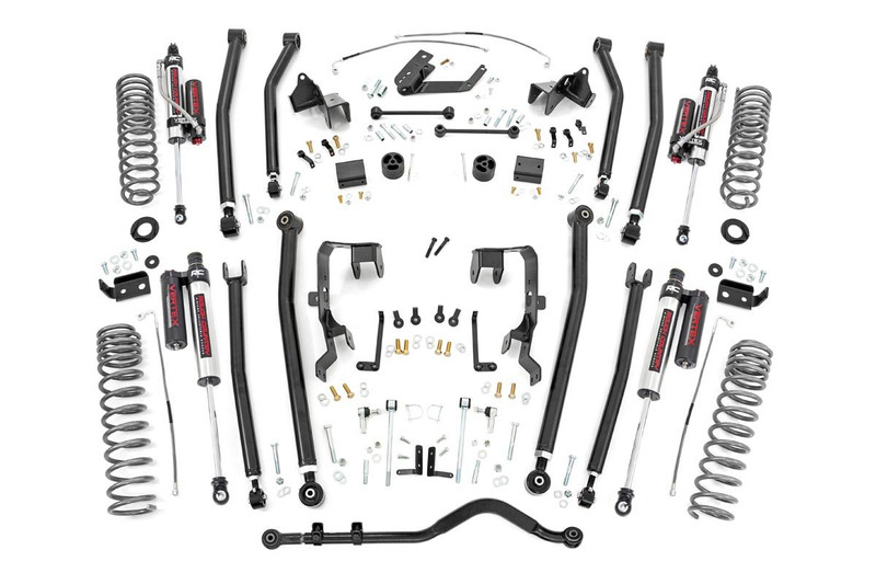 Rough Country 4 in. Lift Kit, Long Arm, Vertex for Jeep Wrangler JK 07-11 - 78550A