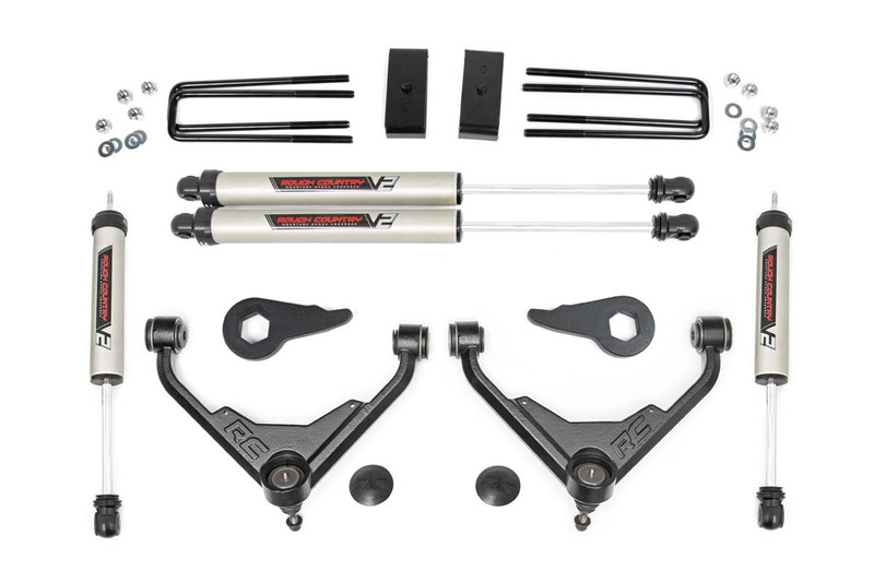 Rough Country 3 in. Lift Kit, FT Code, V2 for Chevy/GMC 2500HD 01-10 - 859670