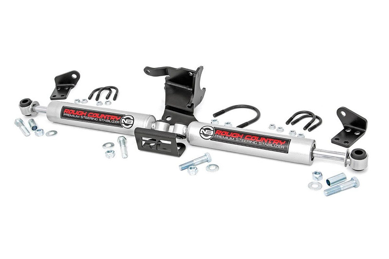 ROUGH COUNTRY N3 デュアル ステダン jk ラングラー Amazon.com: Rough Country N3 Dual Steering Stabilizer for 07