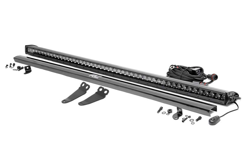 Rough Country LED Light Lower Windshield, Black, 50 in. for Polaris General 19-22 - 93034