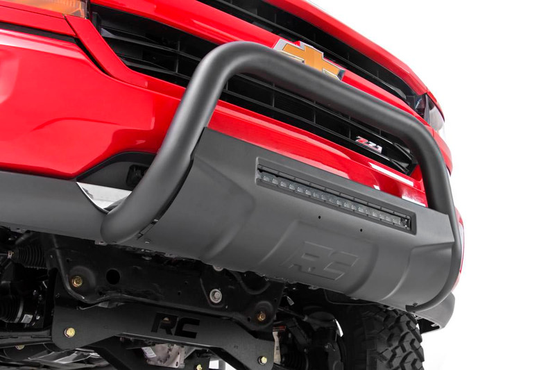 Rough Country Black LED Bull Bar for Chevy/GMC Canyon/Colorado 2WD/4WD 15-22 - B-C4151