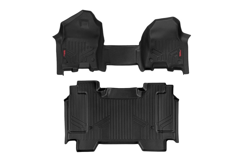 Rough Country Floor Mats, Over Hump, Front/Rear for Ram 1500 19-23/1500 TRX 21-23 - M-31410