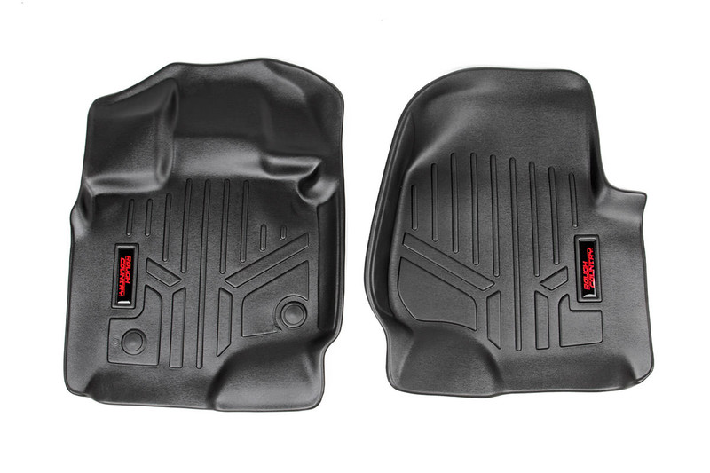 Rough Country Floor Mats, Front for Ford F-150 15-23 / F-150 Lightning 22-23 / Raptor 17-23 - M-5151