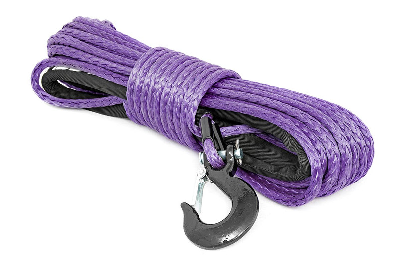 Rough Country Synthetic Rope, 3/8 in., 85 Ft, Purple - RS112